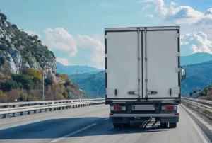 Camión de Martin & Garcia e Hijo realizando transporte de mercancías por carretera en España.